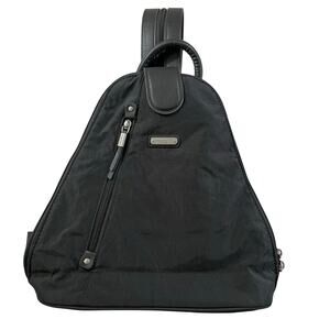 Baggallini Dark Grey Convertible Backpack OS Travel Pockets